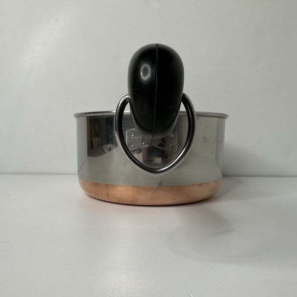 Revere Ware 1.5 Qt Copper Clad Pot Sauce Pan Stainless Steel NO LID - Picture 4 of 12